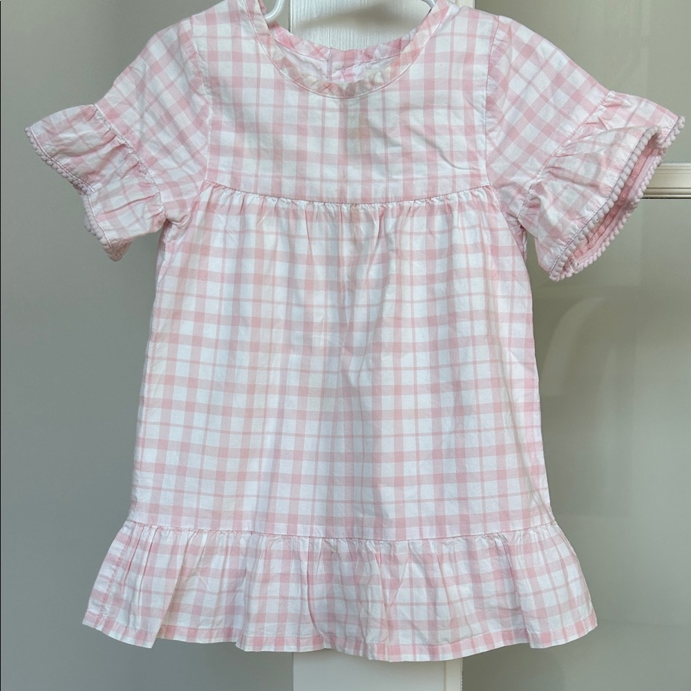 Pink Gingham Kids Dress